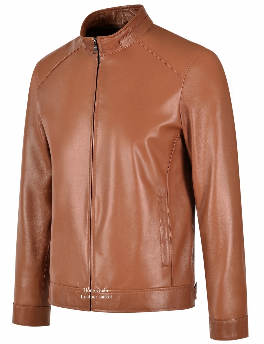 Áo khoác da thật nam