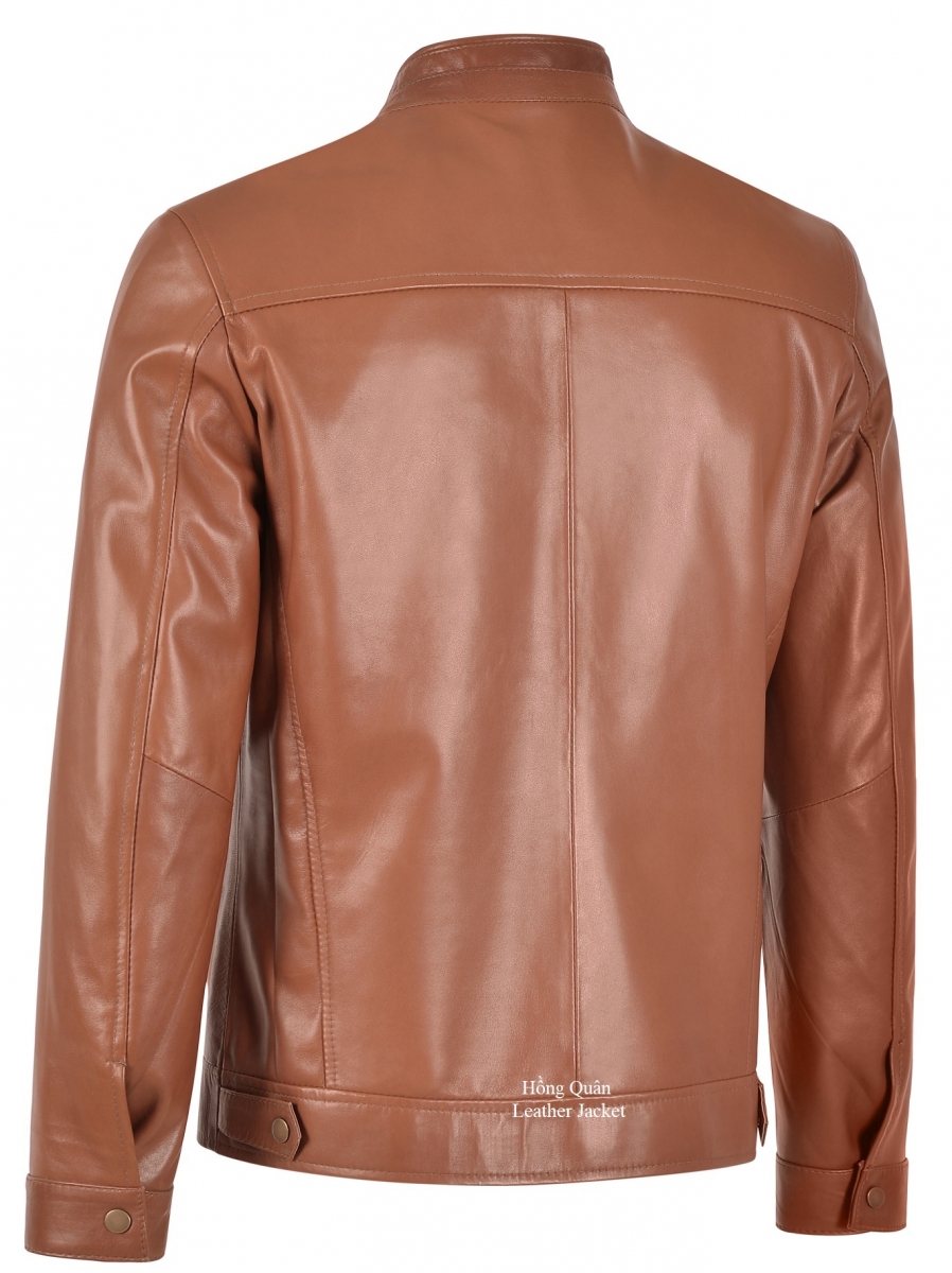 Áo khoác da thật nam