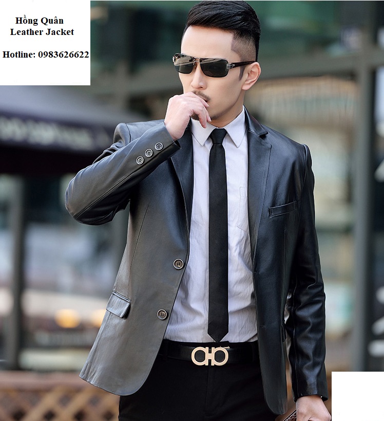 áo vest da nhập khẩu